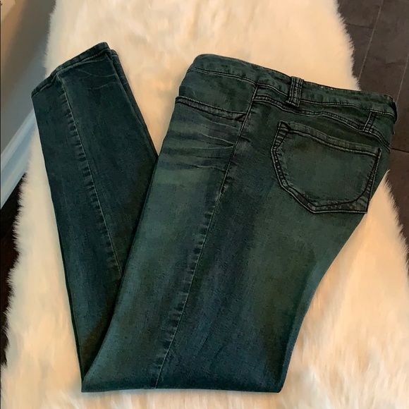 Jolt Rhinestone accented straight leg blue jeans - Picture 6 of 6